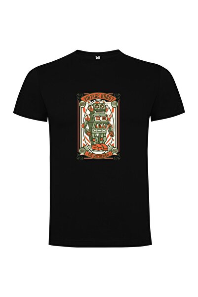 iLovePrints Mechano-Vintage Crew Tshirt