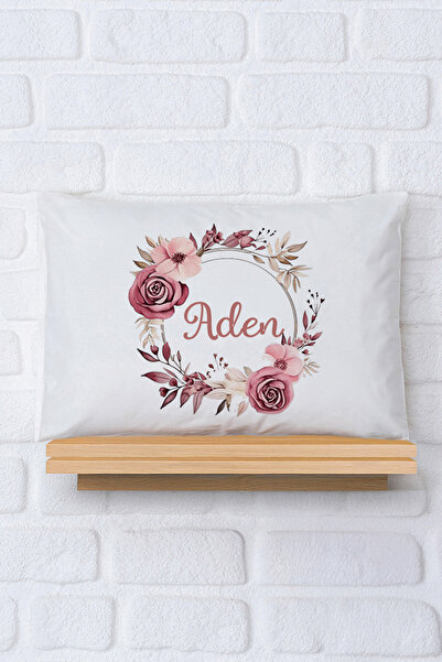 Pia Baby İsimli Kız Bebek Yastık Kılıfı 35*45 cm %100 Pamuk İsme Özel