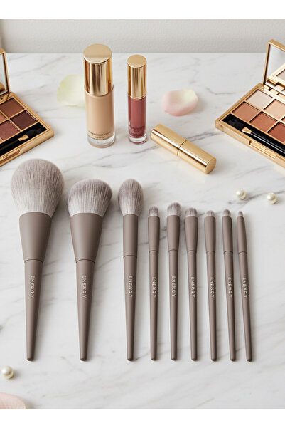 Energy Makeup Brush Set – 10 Piece Complete Kit