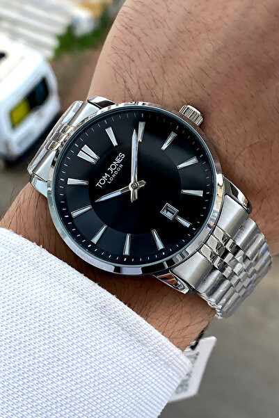Tom Jones London Original 2 Year Warranty Men's Wristwatch Steel Band 3 Atm W...