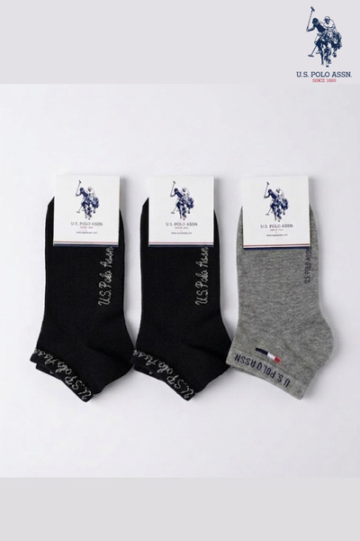 U.S. Polo Assn. Pachet de 3 șosete din bumbac