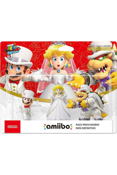 Nintendo Amiibo Super Mario Mario Peach Bowser Πακέτο Ενδυμάτων Γάμου Φιγούρα...