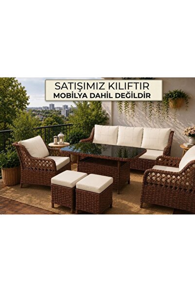 VELORAY MOBİLYA Rattan minder kılıfı