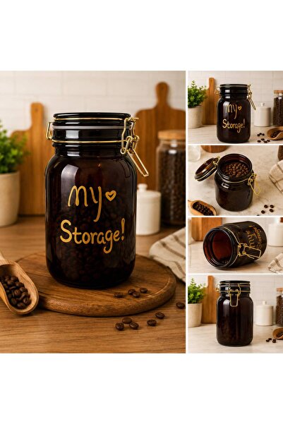 Molino Amber 1500 ml Kilitli Kapaklı Cam Kavanoz