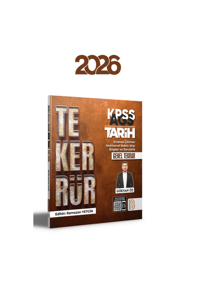 Bes Yayınları 2026 TEKERRÜR KPSS AGS Tarih Genel Tekrar