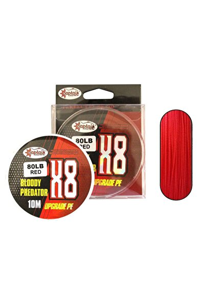 CAPTAIN Hook Line 8X Upgrade Pe Bloody Predator Jigging Assist Line 10Mt Red-...