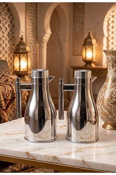 ALMEDYAF Elegant Luxury Twin Thermos Set 1L + 1L | Premium Hot & Cold Tea & C...