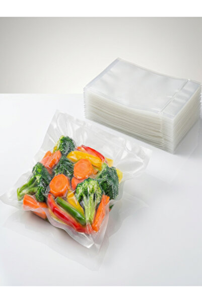 PLAZA TEKSTİL 20×30 Tırtıklı Gıda Vakum Poşeti 1 Kg