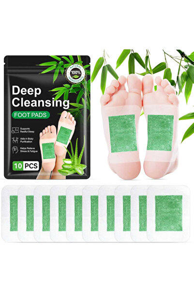 NOVA KISS Set de plasturi detox pentru picioare cu Aloe Vera, Ingrediente, 10...