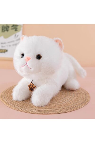 berattoys 35cm yatan kedi sesli peluş kedi miyavlayan kedi uyku arkadaşı hedi...