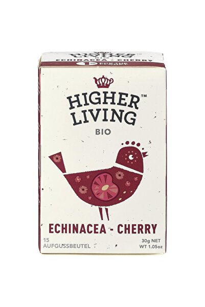 HIGHER LIVING Ceai de echinaceea si cirese 15 plicuri,