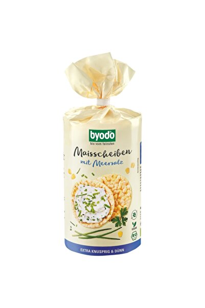 Byodo Rondele din porumb cu sare de mare fara gluten,