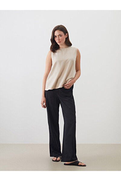 LC Waikiki I Beli Corded Floral Wide Leg Women's Trousers from Freezen Store
