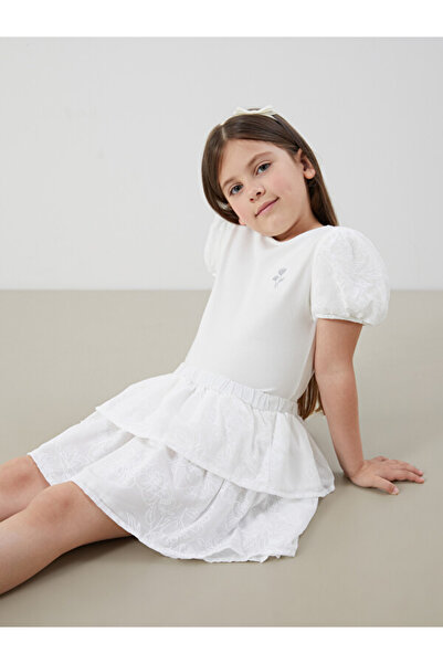 LC Waikiki I Flower Embroidered Girls' Blouse and Skirt 2-Piece from Freezen ...