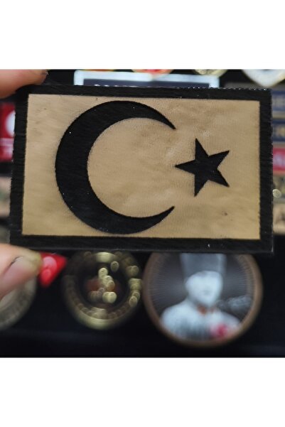 ÇUKUROVA ÜTÜ Napravljeno od bizonove kože, turska zastava 9 cm x 4 cm, čičak ...