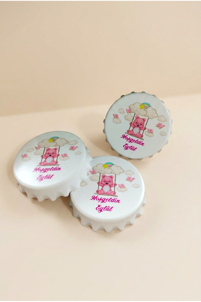 Bebek Süsü Sakız Makinesi Kız Bebek Yuvarlak Açacak Magnet