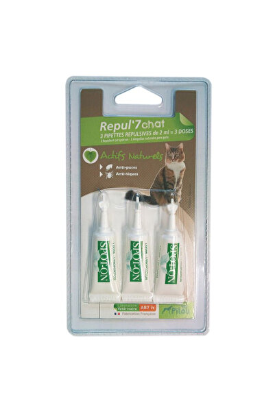 Pilou Pipete anti-parazite pentru pisici 3 x 1 ml