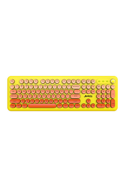Revenge WKB104 Kablosuz Bluetooth + 2.4Ghz Çift Modlu Retro Daktilo Tasarımlı...