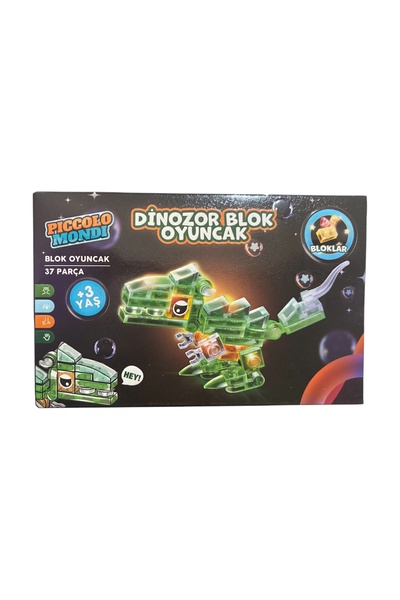 Piccolo Mondi 37 Piece Dinosaur Block Toy
