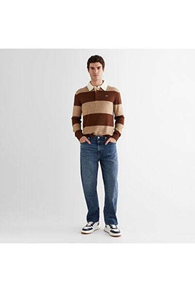 Gant Erkek Lacivert Straight Fit Jean