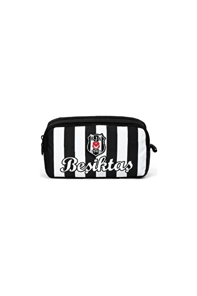 Zümrüt Kırtasiye Geantă pentru pixuri alb-negru licențiată Beşiktaş 26301
