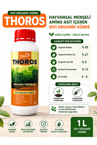 Thoros – Hayvansal Menşeli Amino Asit İçeren Sıvı Organik Gübre