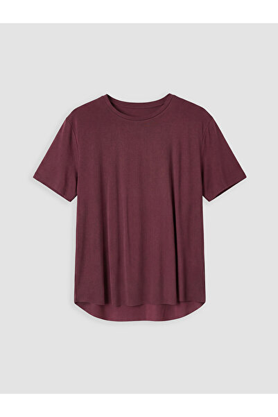 LC Waikiki Rmz Gi̇yi̇m Farkiyla Loose Fit Modal Blend Women's Sports T-Shirt