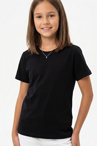 MODANINO Girl's Wide Fit Basic T-Shirt 6-14 Years 12691Ds