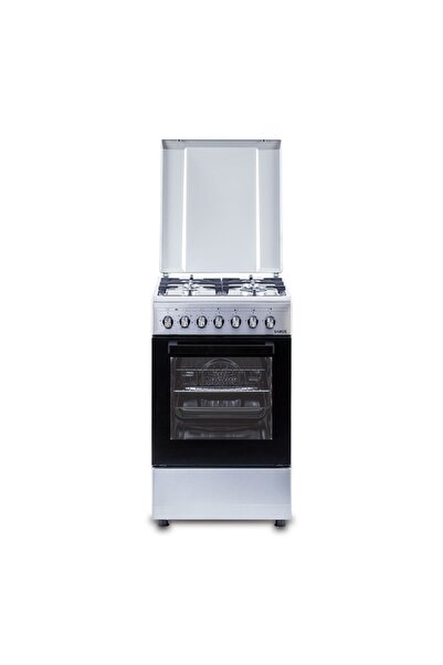 Samus Aragaz Inox SM562AENS1 60x60, 4 arzătoare, cuptor electric, Clasa A