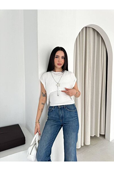 gozdefashion Women's Double Necklace T-Shirt