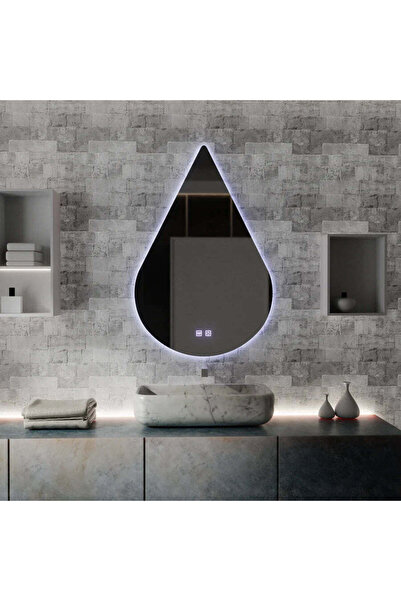 La Cucu Oglinda LED Touch River Sistem Dezaburire 80X120cm, Forma de Picatura.