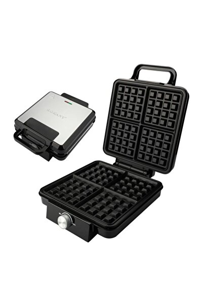 SOKANY Electric Waffle Maker 4 Slice, 1500W, Non-Stick Plates, Adjustable Tem...