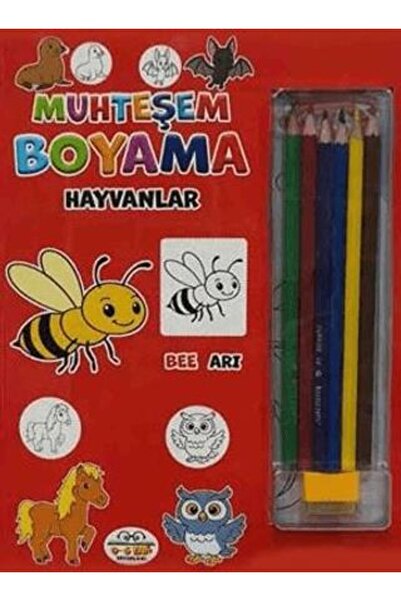Generic Brand Fabulous Coloring - Animals + 6 Crayons