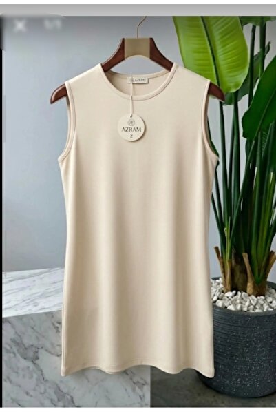 softalya moda KADIN GİYİM SIFIR KOL İÇLİK TUNİK