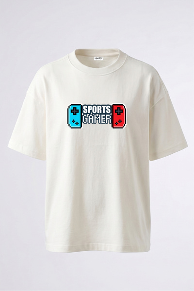 Anetos Sportska igračka majica sa pikselnim dizajnom na leđima, od pamuka, be...