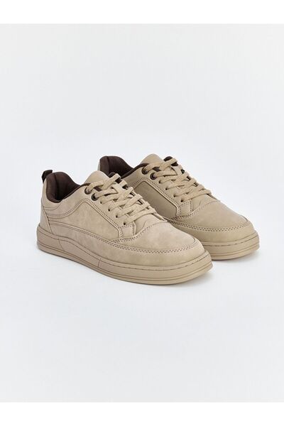 LC Waikiki Lcw Steps Beige Thick Sole Lace-Up Men's Sports Shoes