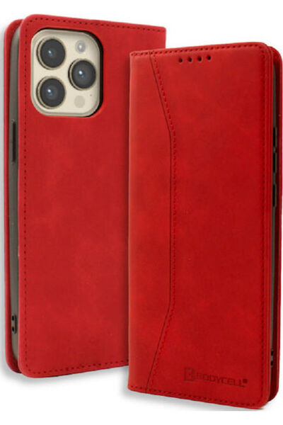 Other Bodycell Book Συνθετικό Δέρμα Κόκκινο (iPhone 14 Pro) Κωδικός: 04-01009