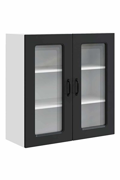 vidaxl Dulap de bucătărie Kalmar Negru 80 x 31 x 80 cm Lemn compozit