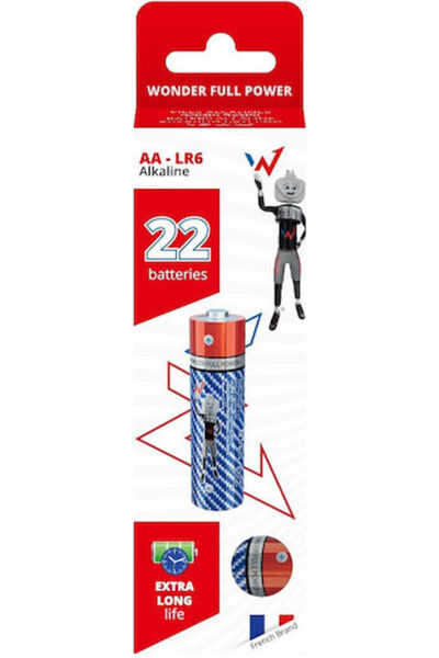 Wonder Αλκαλικές Μπαταρίες AA 1.5V 22 τεμάχια