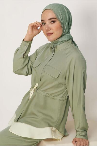 Alvina Beli Lace-Up Lyocell Suit 46580