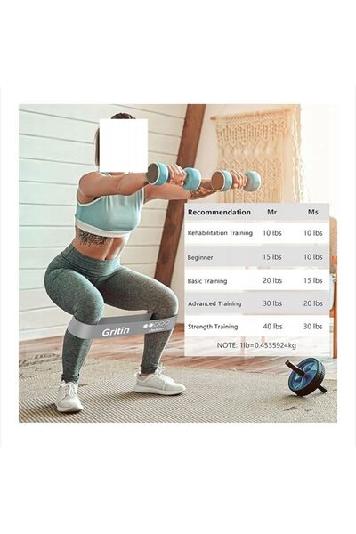 Gritin set 5 benzi elastice fitness