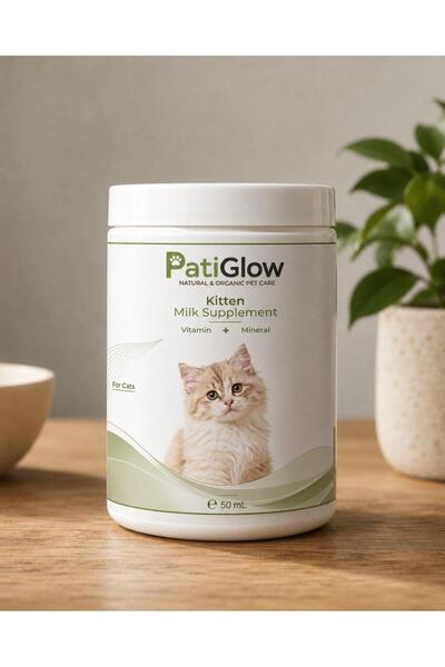 Pati Glow Yavru Kedi İçin Anne Sütü Destekli Süt Tozu - Kitten Milk - 250 gr