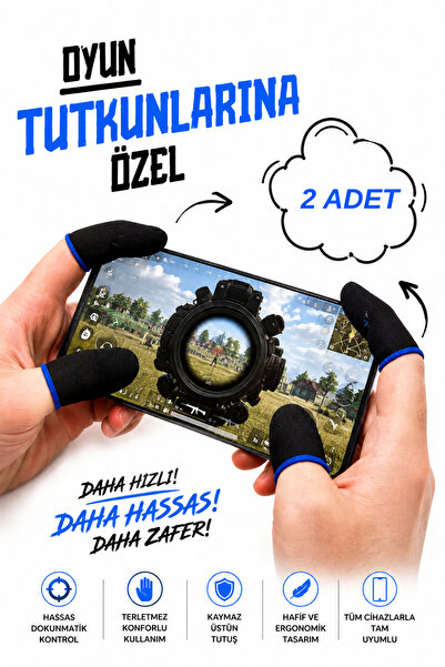 TRENDLİA PUBG Parmak Eldiveni Mobil Oyuncu Eldiveni Hassas Dokunmatik Kontrol...