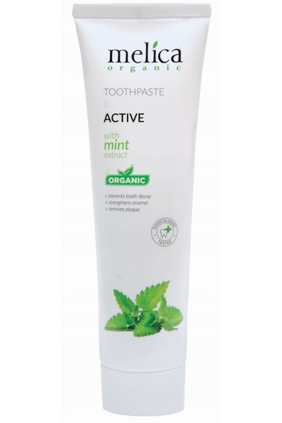 aram Melica Pastă de dinți organică fără fluor cu extract de mentă 100ml
