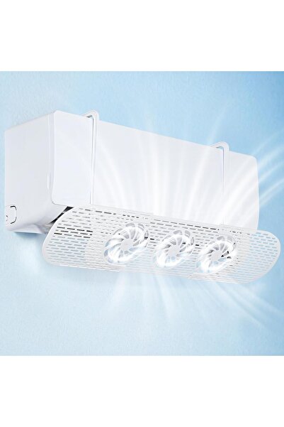 Arabest Air Conditioner Wind Deflector,3 Fans,Energy-Saving,180° Adjustable A...