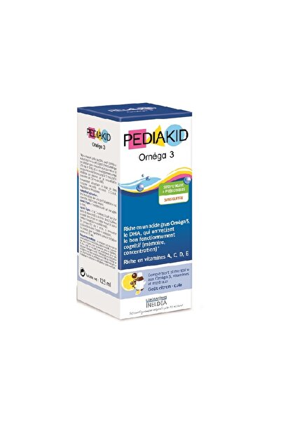 pediakid Sirop pentru copii Omega 3 si Vitamina A,C,D,E cu aroma de cola, 125 ml