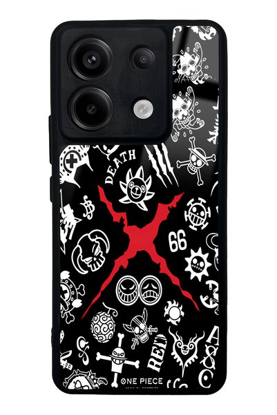 Spoyi حافظة هاتف Xiaomi Redmi Note 13 Pro 5G X Red Design اللامعة