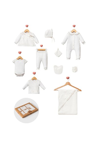 BabyOneBaby 10 قطع من ملابس الموسلين للفتيات الصغيرات بعد الخروج من المستشفى