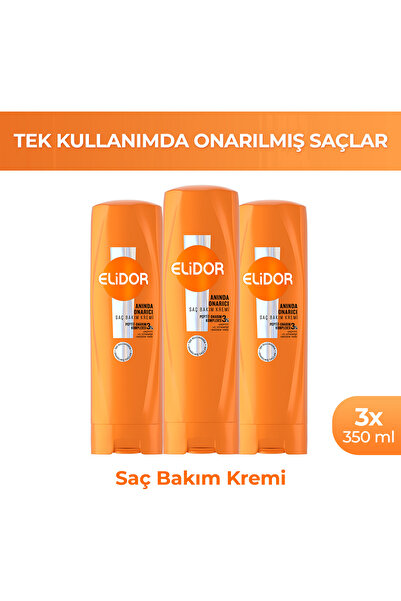 Elidor Saç Bakım Kremi Anında Onarıcı 350 ml x3