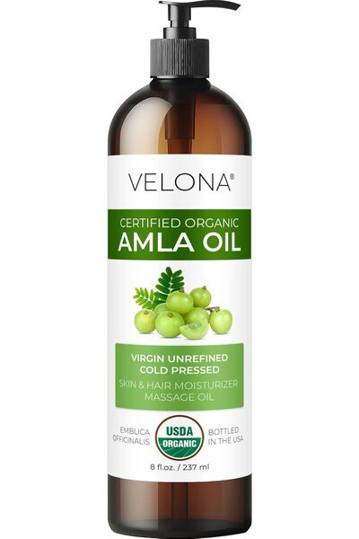 Velona زيت الأملا العضوي المعتمد من وزارة الزراعة الأمريكية - 8 أونصة |   زيت...